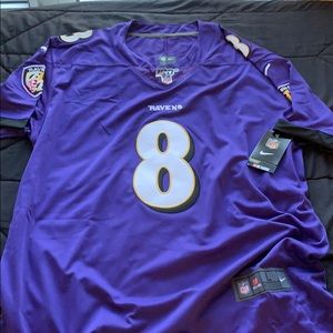Purple Lamar Jackson Baltimore Nike Jersey